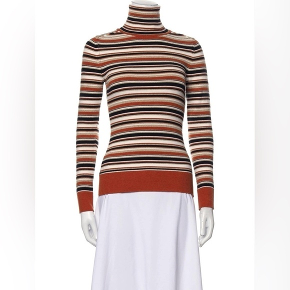 Joostricot Stripe Turtle Neck Sweater